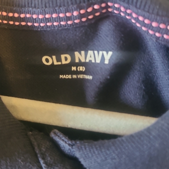 Children’s Short Sleeve Polo Shirt – Black, Button-Up Collar, Size (M) - Picture 3 of 3